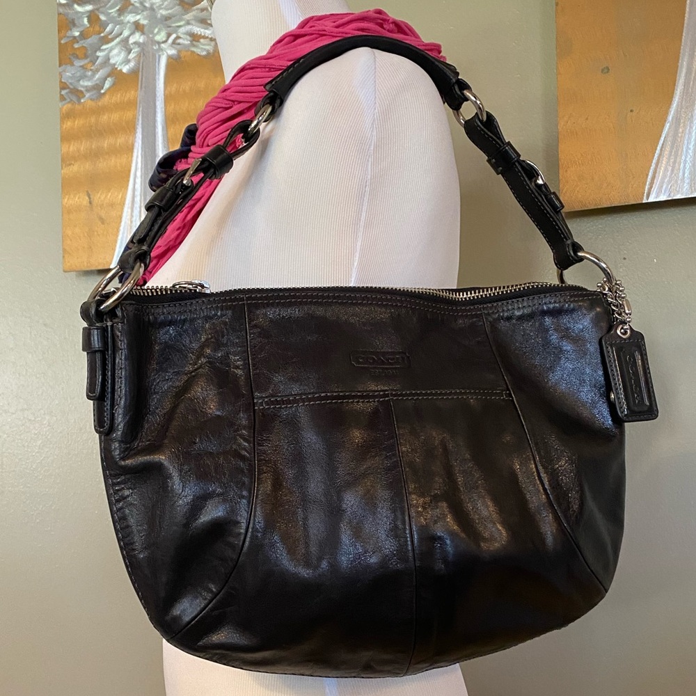 Coach Leather Hobo Bag